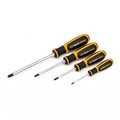 Apex Tool Group Gearwrench® 4 Piece Pozidriv® Dual Material Screwdriver Set 80061H